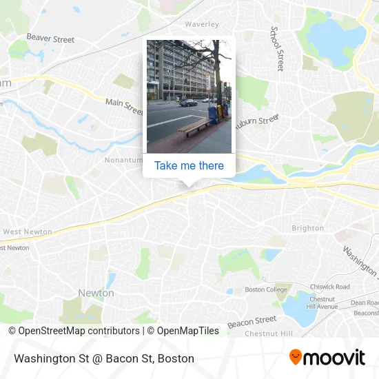 Mapa de Washington St @ Bacon St