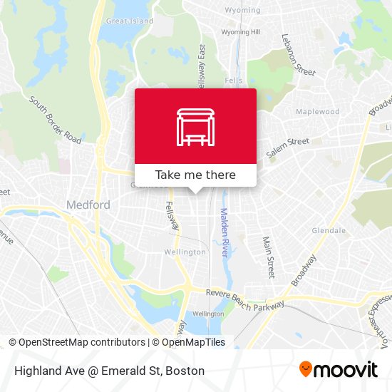 Highland Ave @ Emerald St map