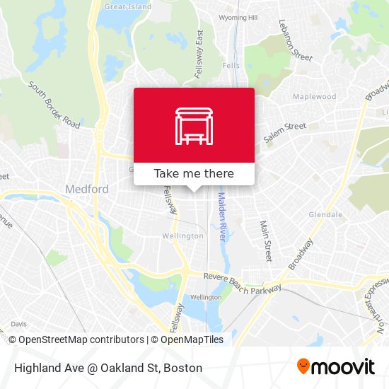 Highland Ave @ Oakland St map