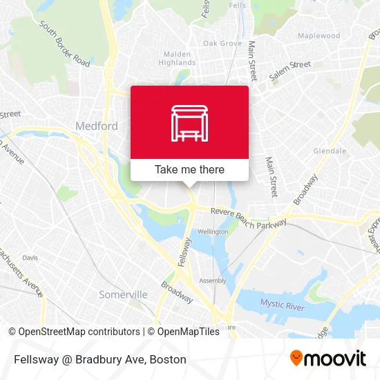 Fellsway @ Bradbury Ave map