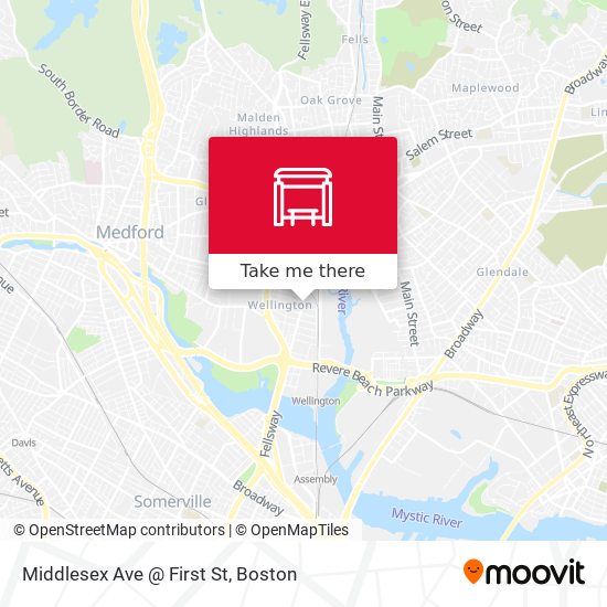 Middlesex Ave @ First St map