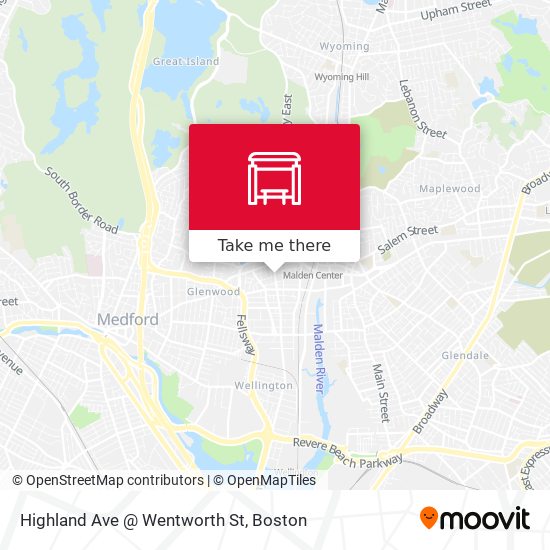 Highland Ave @ Wentworth St map