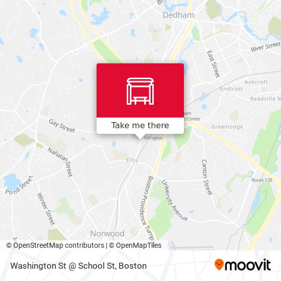 Washington St @ School St map