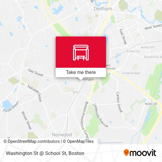 Washington St @ School St map