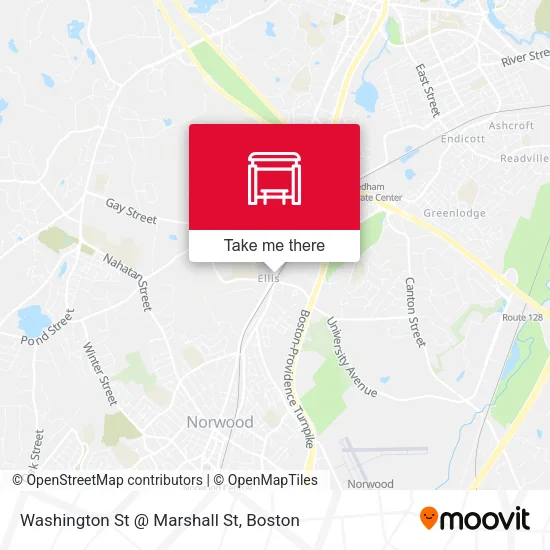 Washington St @ Marshall St map