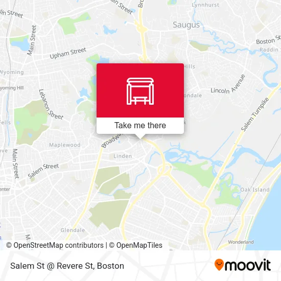 Mapa de Salem St @ Revere St