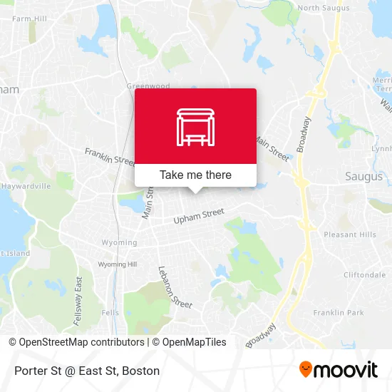 Porter St @ East St map