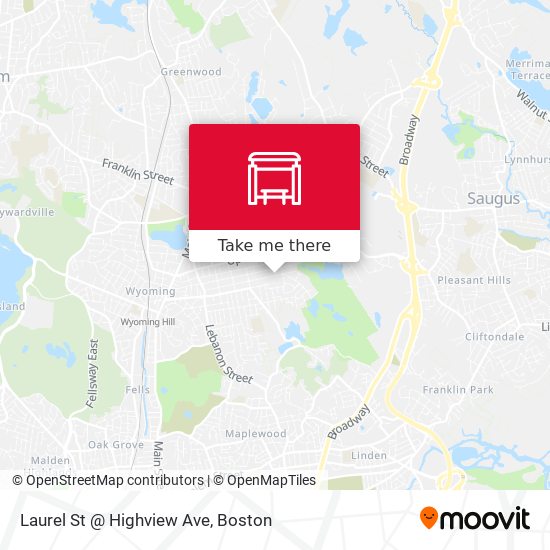 Laurel St @ Highview Ave map