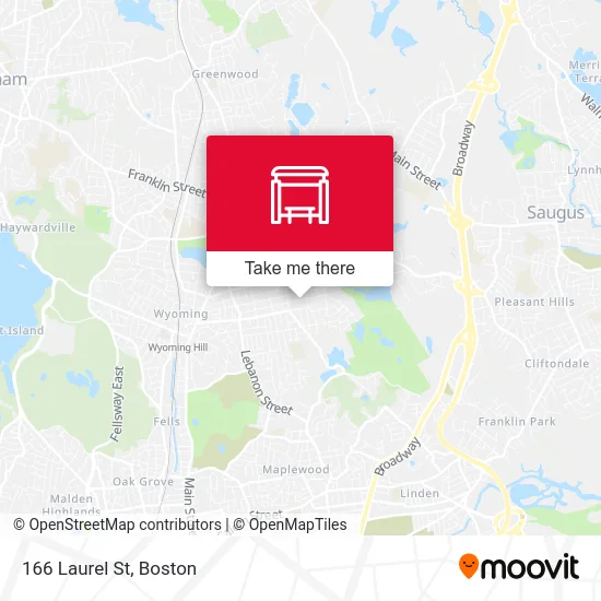 166 Laurel St map