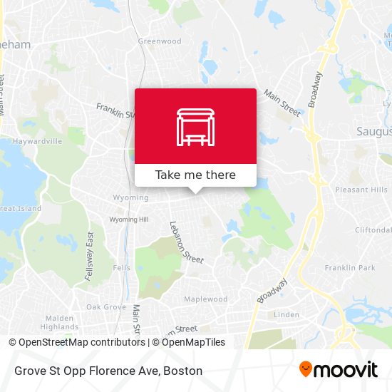 Grove St Opp Florence Ave map
