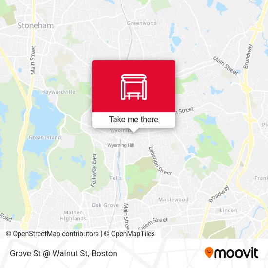 Grove St @ Walnut St map