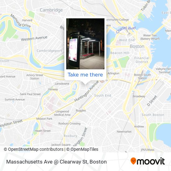 Massachusetts Ave @ Clearway St map