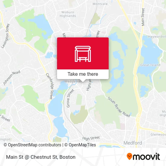 Main St @ Chestnut St map