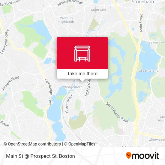 Main St @ Prospect St map