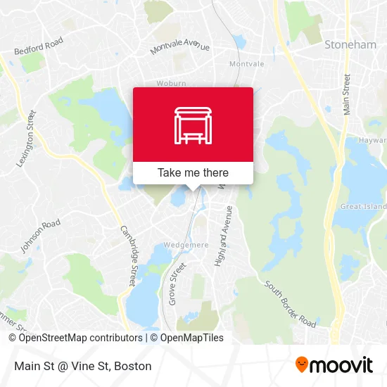 Main St @ Vine St map