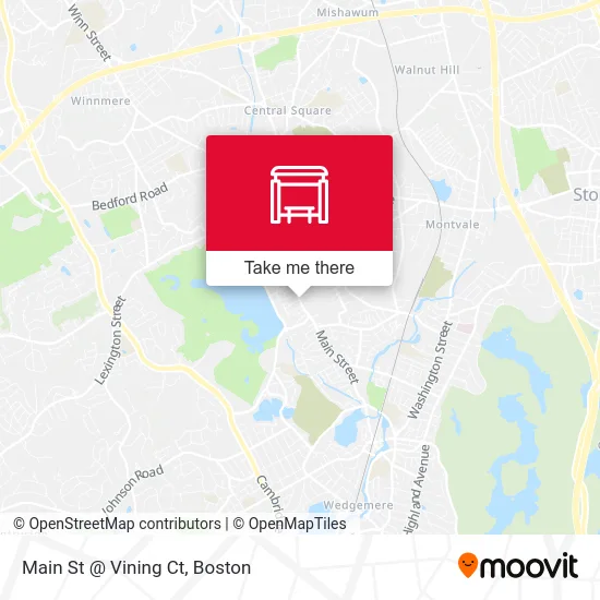 Main St @ Vining Ct map