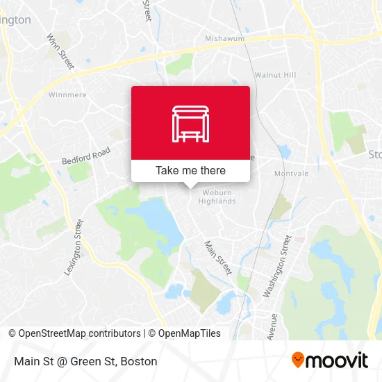 Mapa de Main St @ Green St