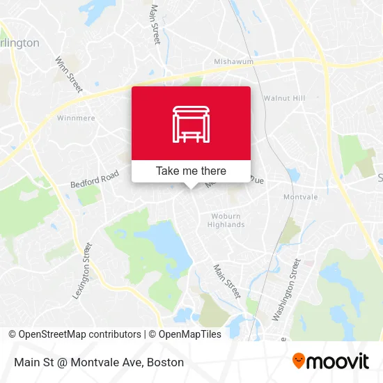 Mapa de Main St @ Montvale Ave