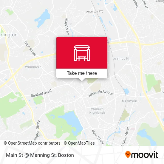 Main St @ Manning St map