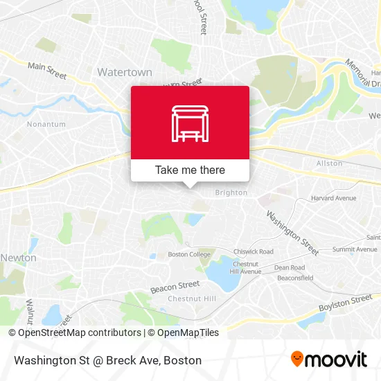 Washington St @ Breck Ave map