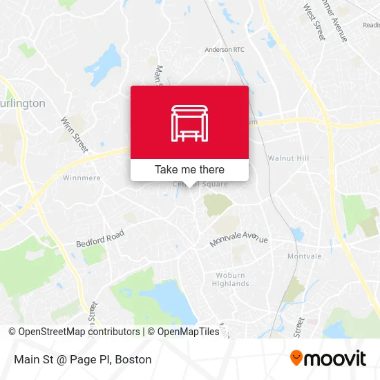 Main St @ Page Pl map