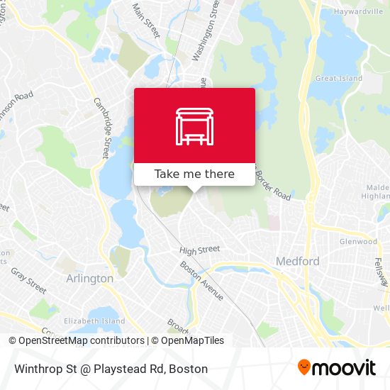 Winthrop St @ Playstead Rd map