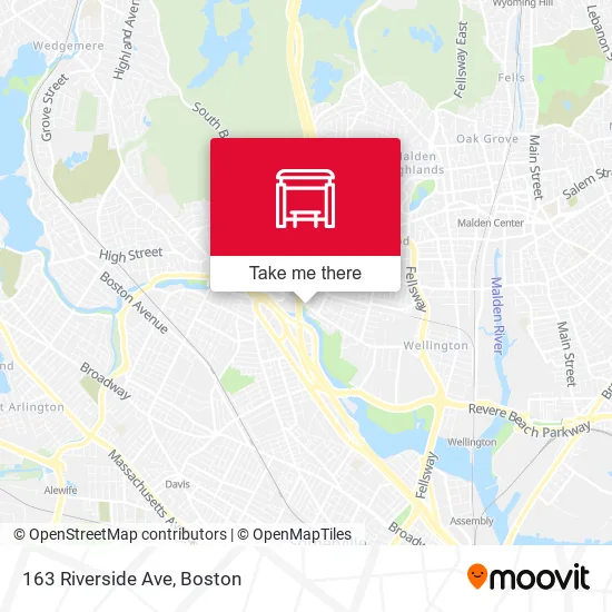 Mapa de 163 Riverside Ave