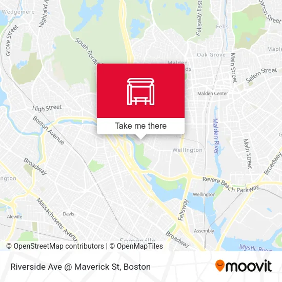 Riverside Ave @ Maverick St map