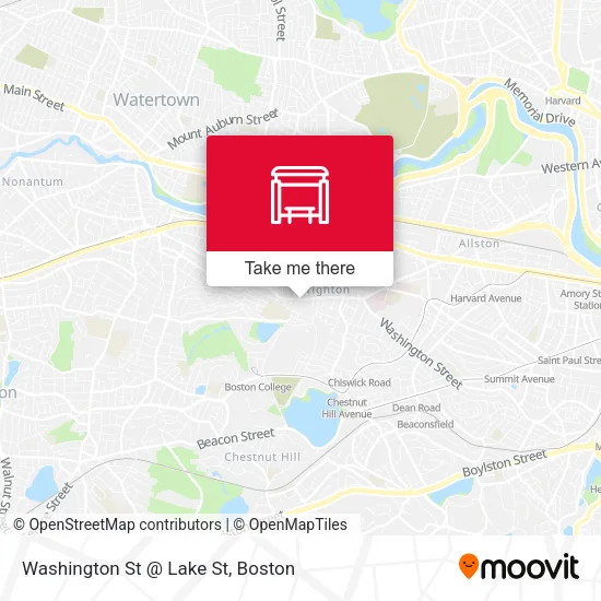 Washington St @ Lake St map