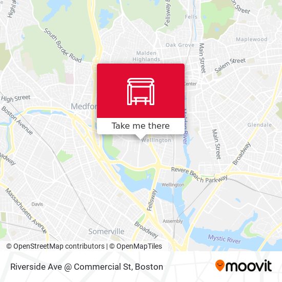 Mapa de Riverside Ave @ Commercial St