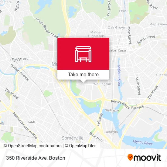 350 Riverside Ave map