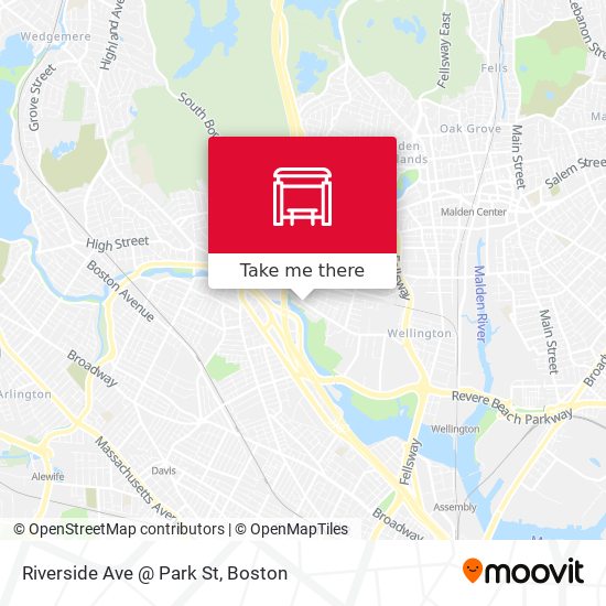 Mapa de Riverside Ave @ Park St
