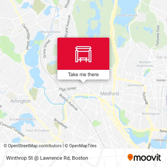 Winthrop St @ Lawrence Rd map