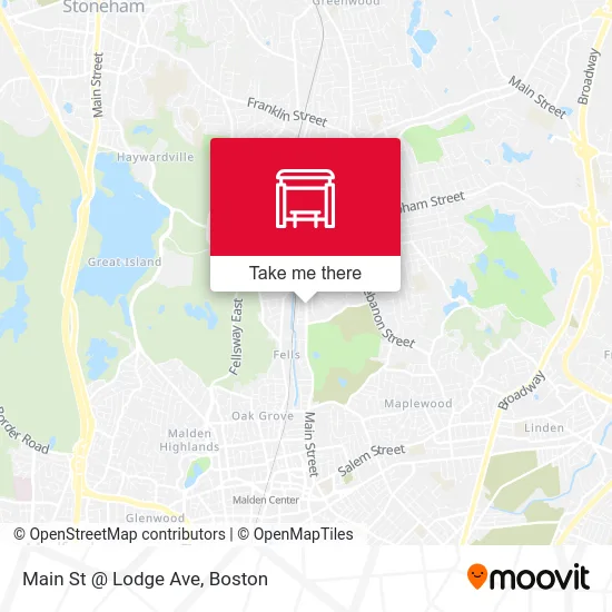 Main St @ Lodge Ave map