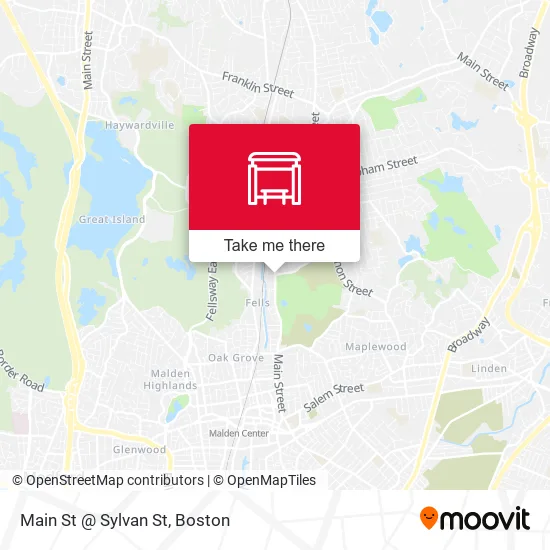Main St @ Sylvan St map