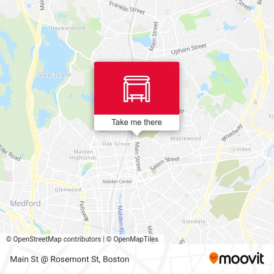 Main St @ Rosemont St map