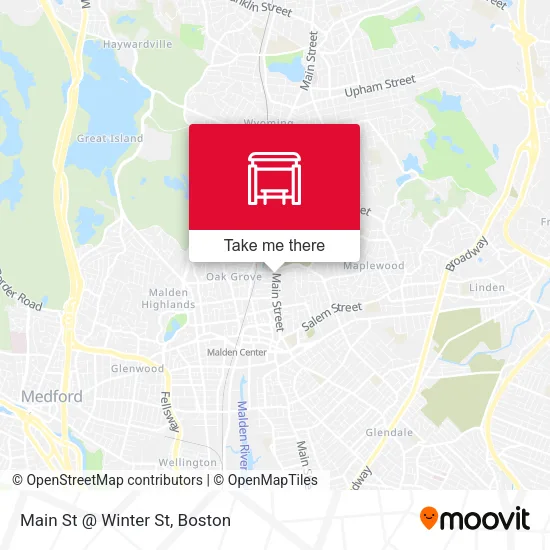 Mapa de Main St @ Winter St