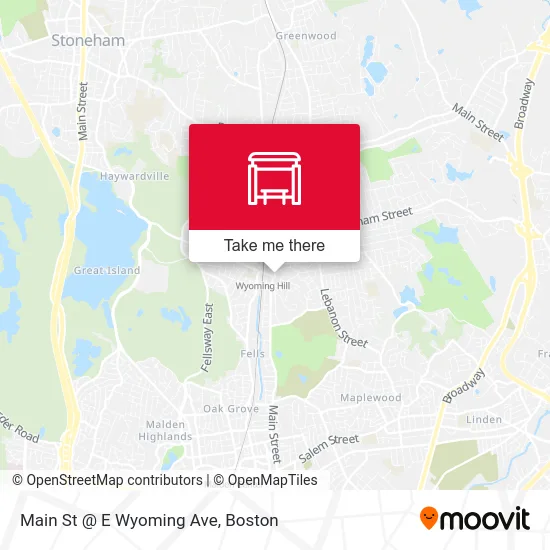 Main St @ E Wyoming Ave map