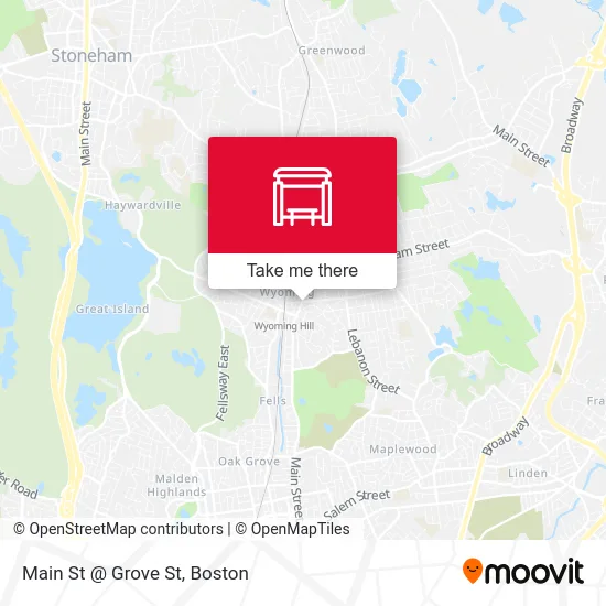 Main St @ Grove St map