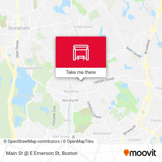 Mapa de Main St @ E Emerson St