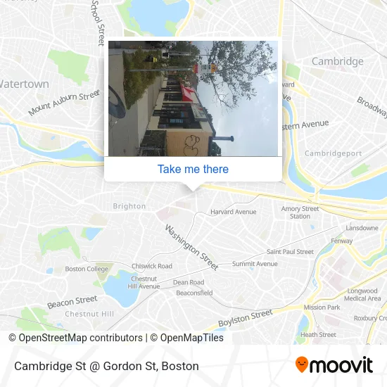 Cambridge St @ Gordon St map