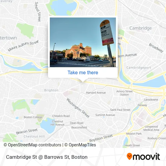 Mapa de Cambridge St @ Barrows St
