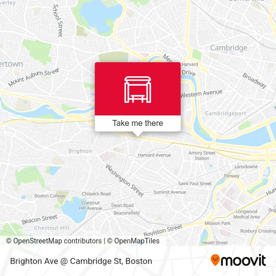 Mapa de Brighton Ave @ Cambridge St