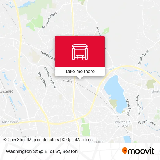 Washington St @ Eliot St map