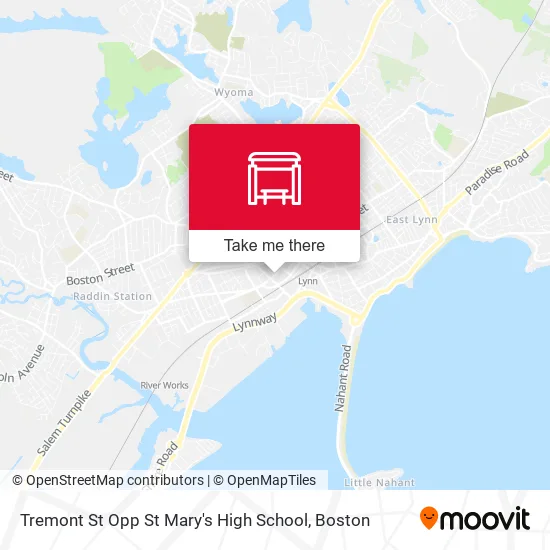 Tremont St Opp St Mary's High School map
