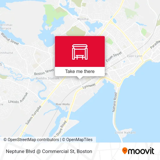 Mapa de Neptune Blvd @ Commercial St