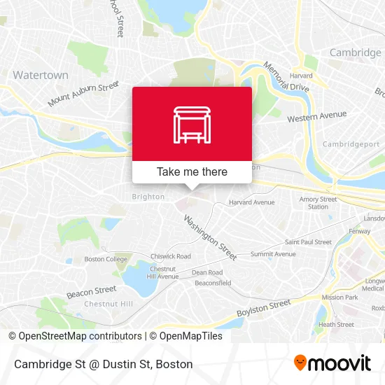 Cambridge St @ Dustin St map