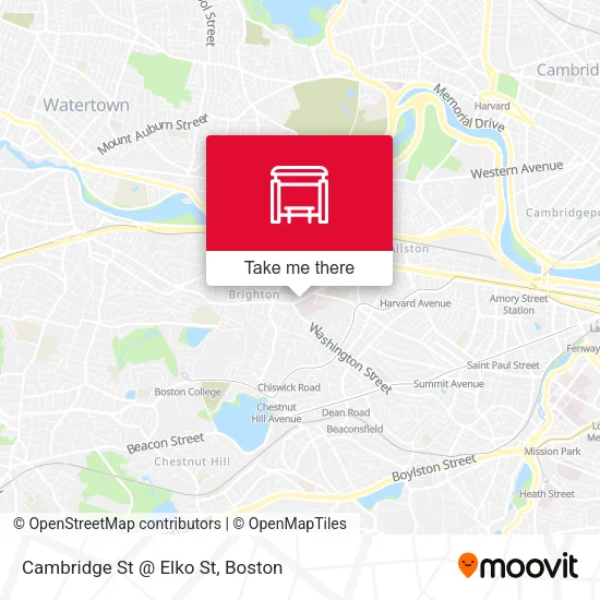 Mapa de Cambridge St @ Elko St