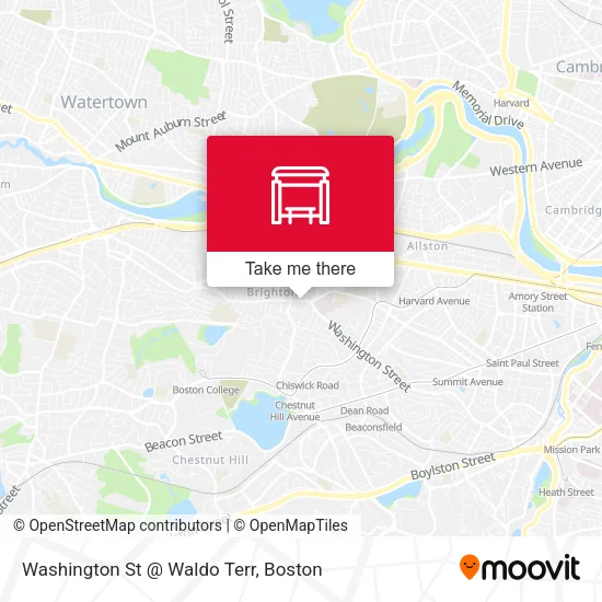 Mapa de Washington St @ Waldo Terr