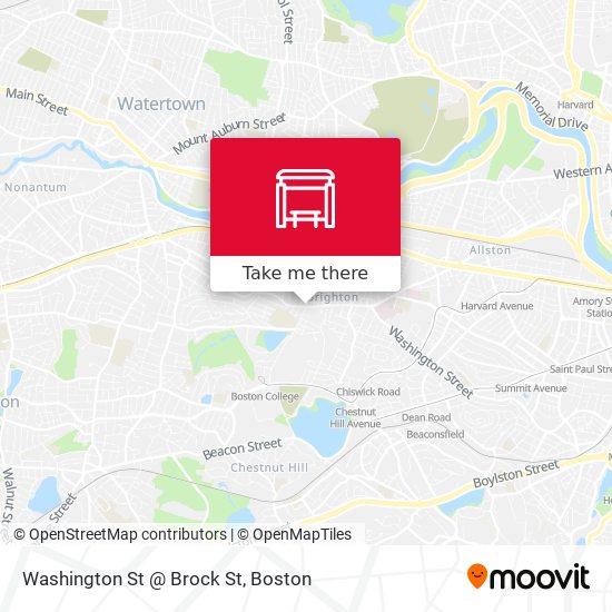 Washington St @ Brock St map
